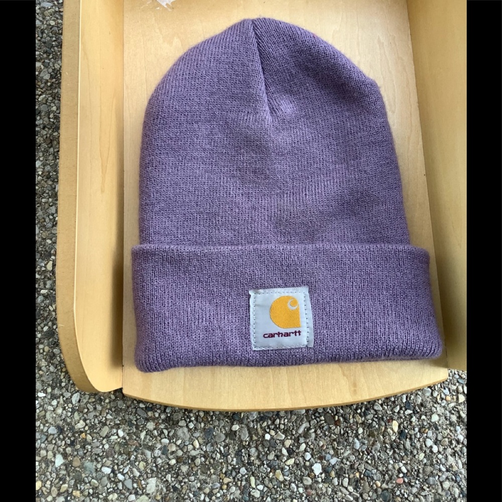 Carhartt violet purple acrylic watch hat